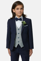 Benetti Boyswear Harold Boy Silver Waistcoat SILVER front view