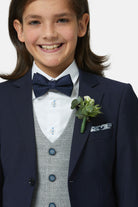 Benetti Boyswear Harold Boy Silver Waistcoat SILVER model front view