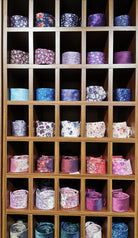 Assorted mens dress ties on display