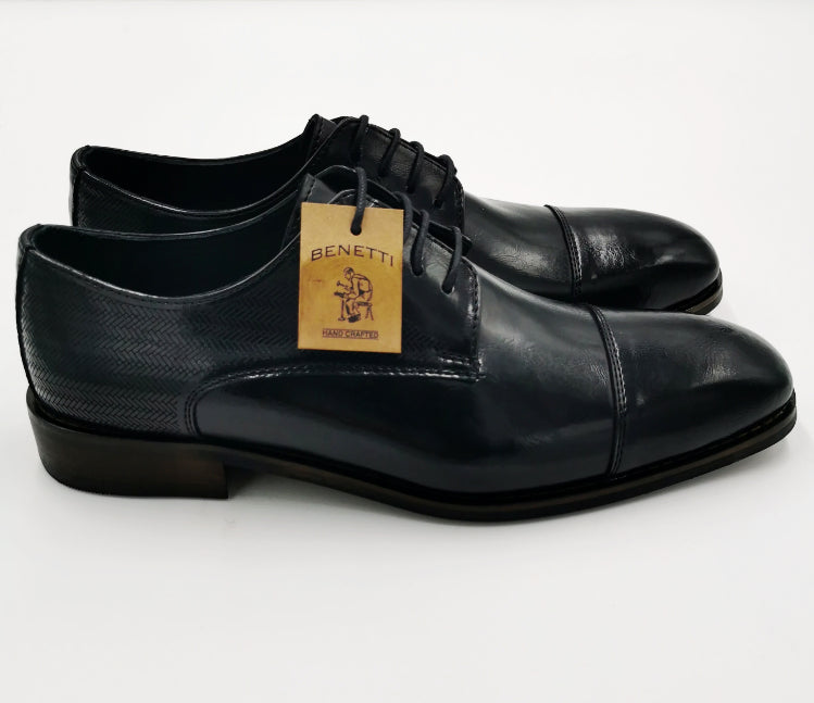 Henry Black Lace Shoe by Benetti - Spirit Clothing