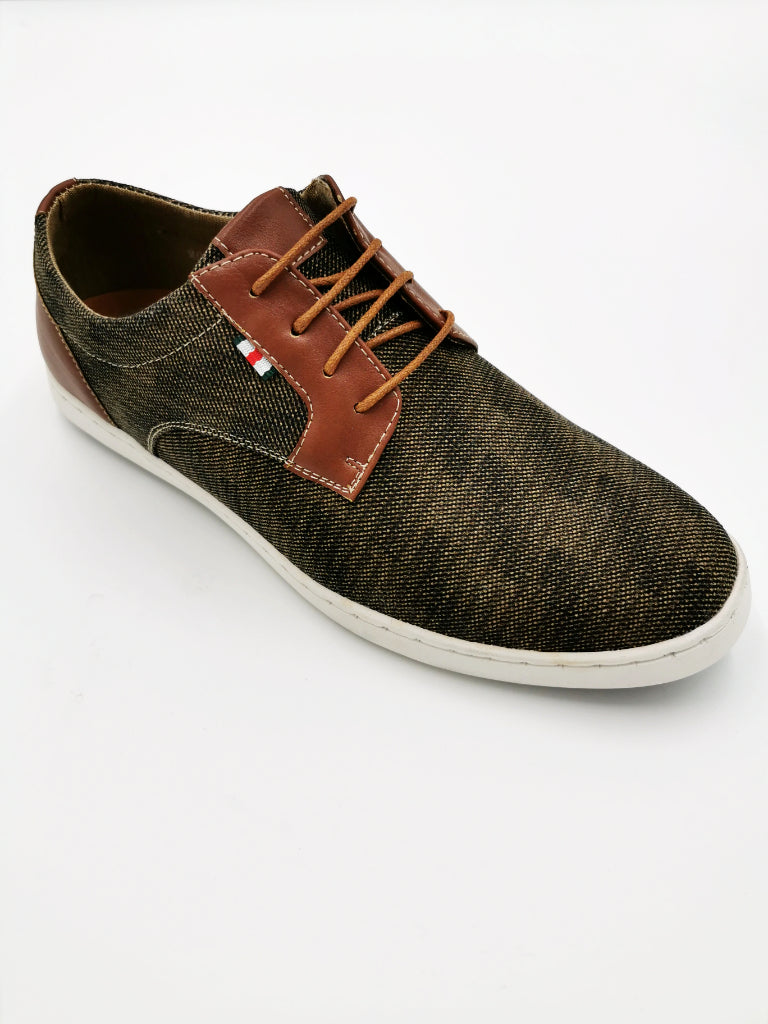 Mens Tie Canvas Shoe - Spirit Clothing