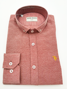 tom penn Solid Button Down Collar by Tom Penn Dark Blue back view