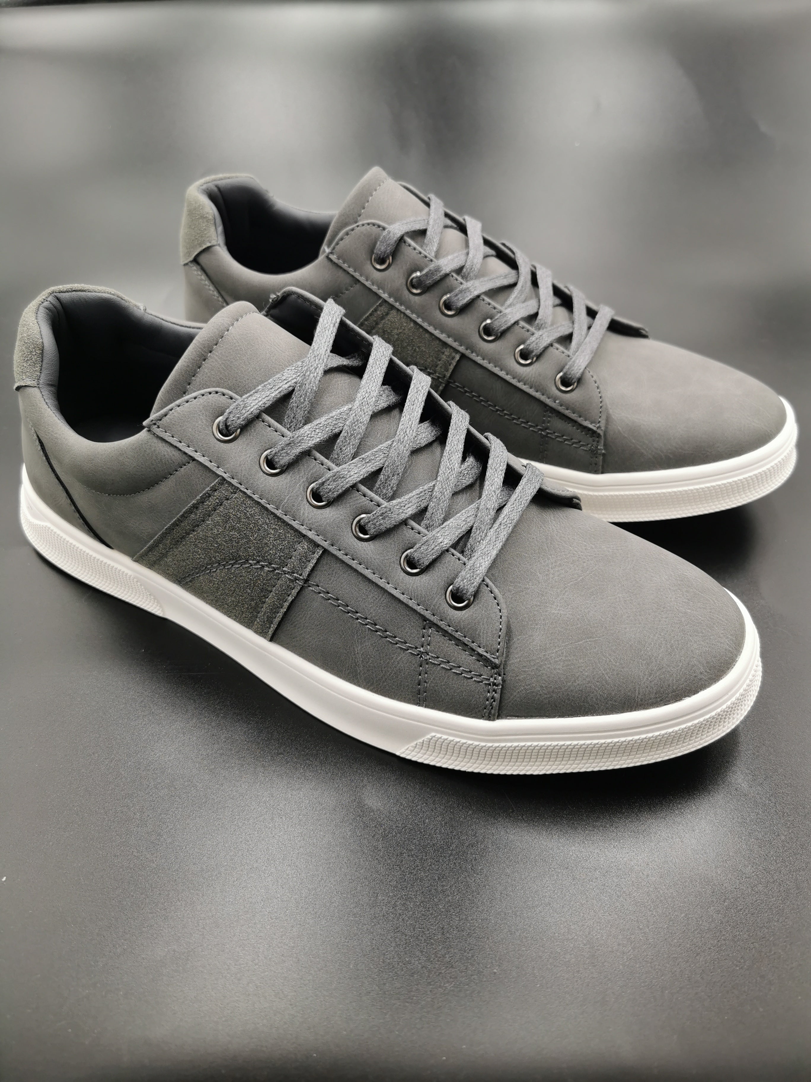 Salton Grey Lace Up Casual Trainer - Spirit Clothing