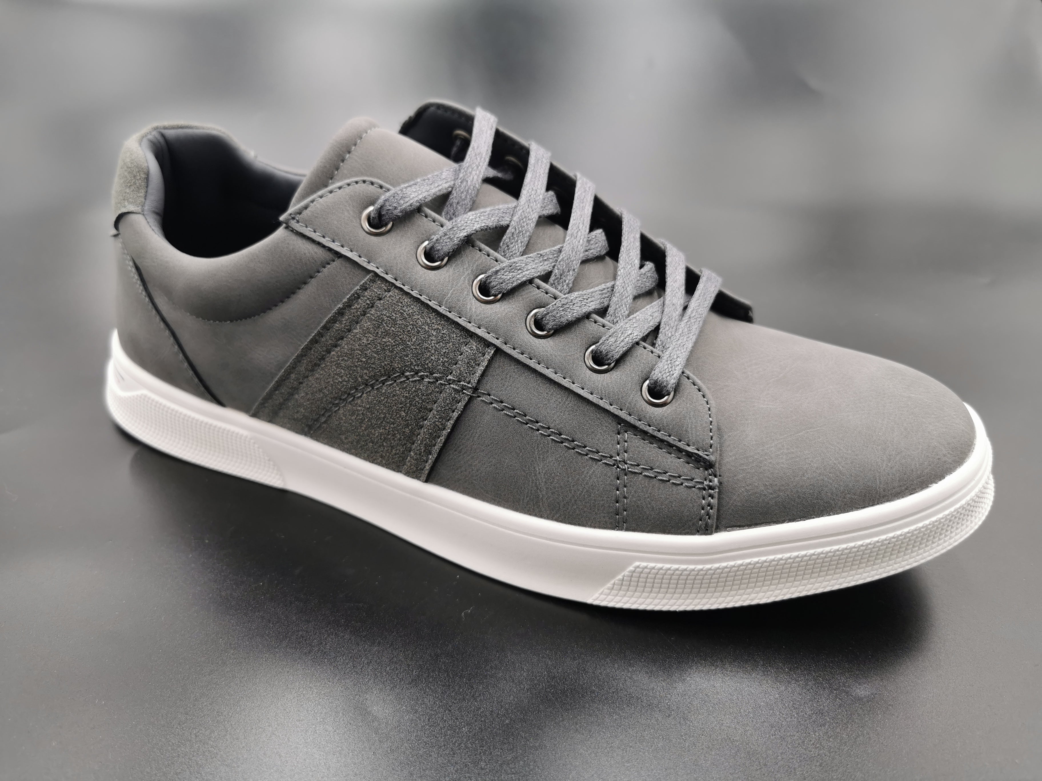 Salton Grey Lace Up Casual Trainer - Spirit Clothing