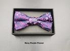 Zazzi Boyswear Zazzi Boxed Boy's Bow & Pocket Square Navy Burgundy detail view