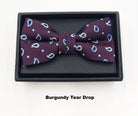 Zazzi Boyswear Zazzi Boxed Boy's Bow & Pocket Square Navy Burgundy alternate view