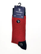 tom penn Tom Penn Navy/Red Sock-TPS072 Navy/Red front view