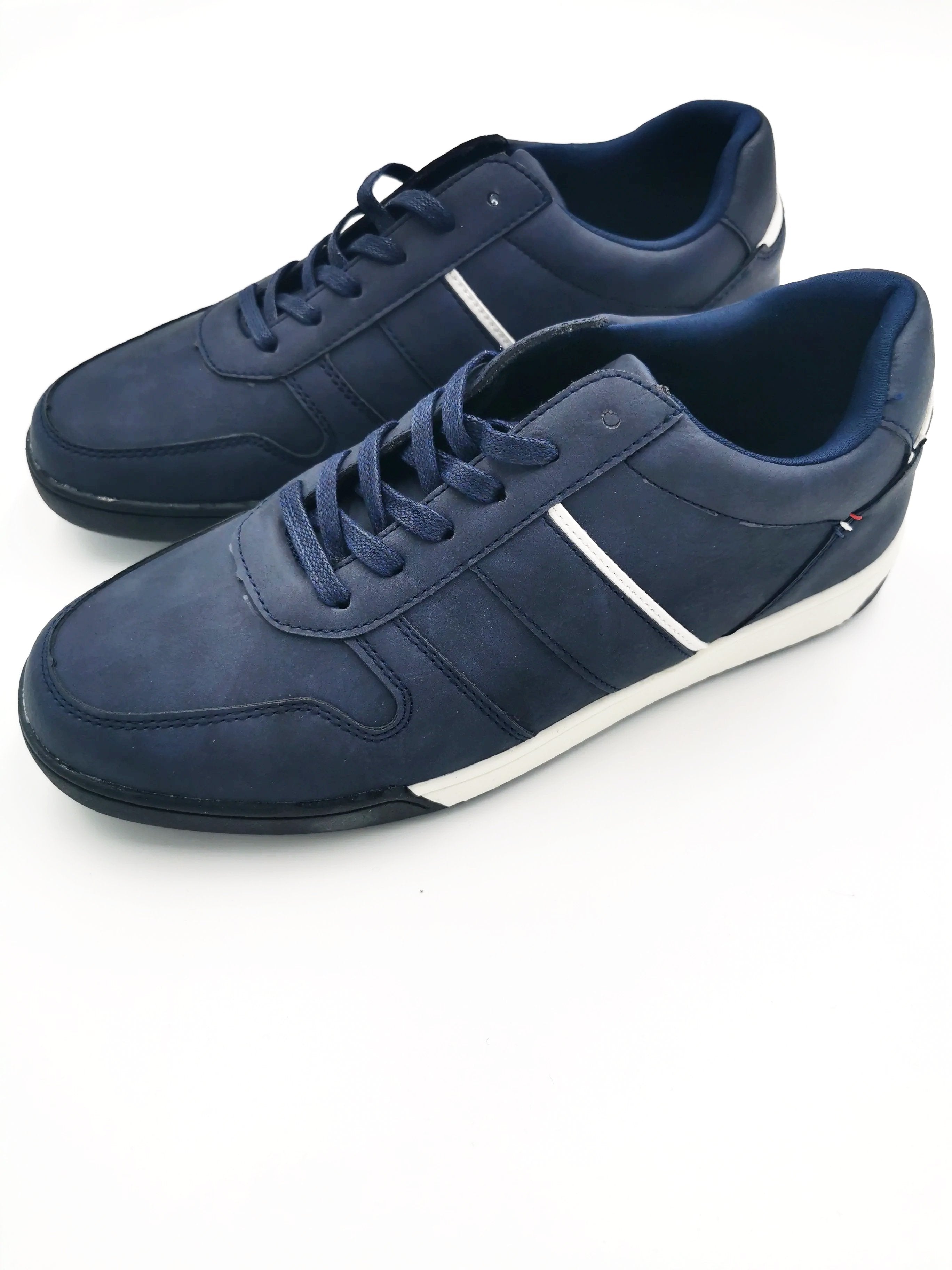 Morgan & Co. Faux Leather Navy Lace up Trainer/Runner