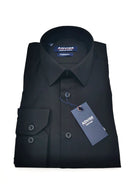 ADVISE Advise Black Tapered Shirt BLACK model front view