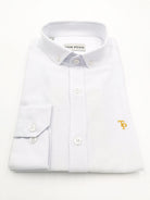 tom penn Tom Penn Slim fit Button Down White Shirt WHITE model front view