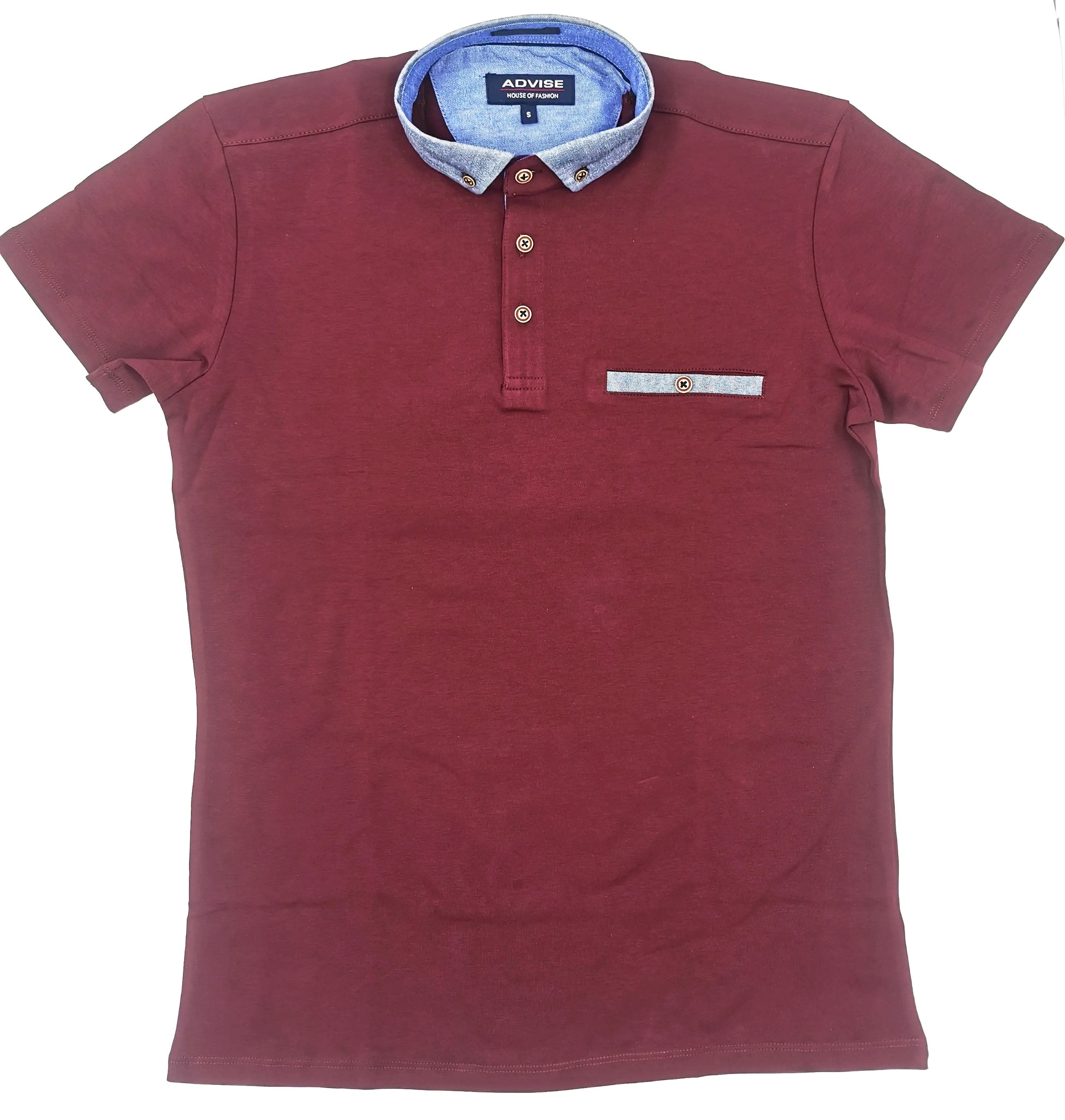 Advise Burgundy Short Sleeve 241 Men's Polo Shirt