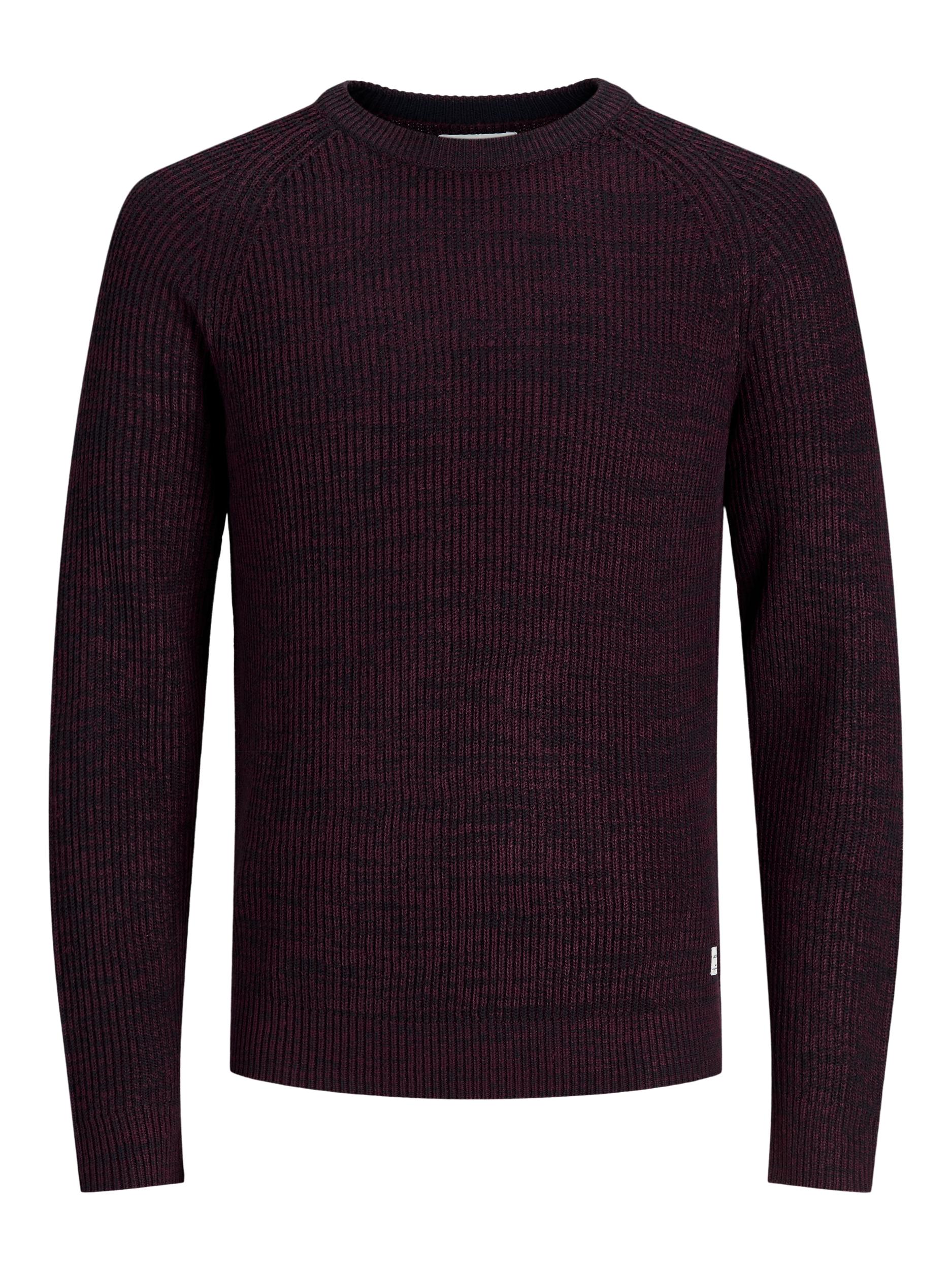 Pannel Knitted Crew Neck - Spirit Clothing