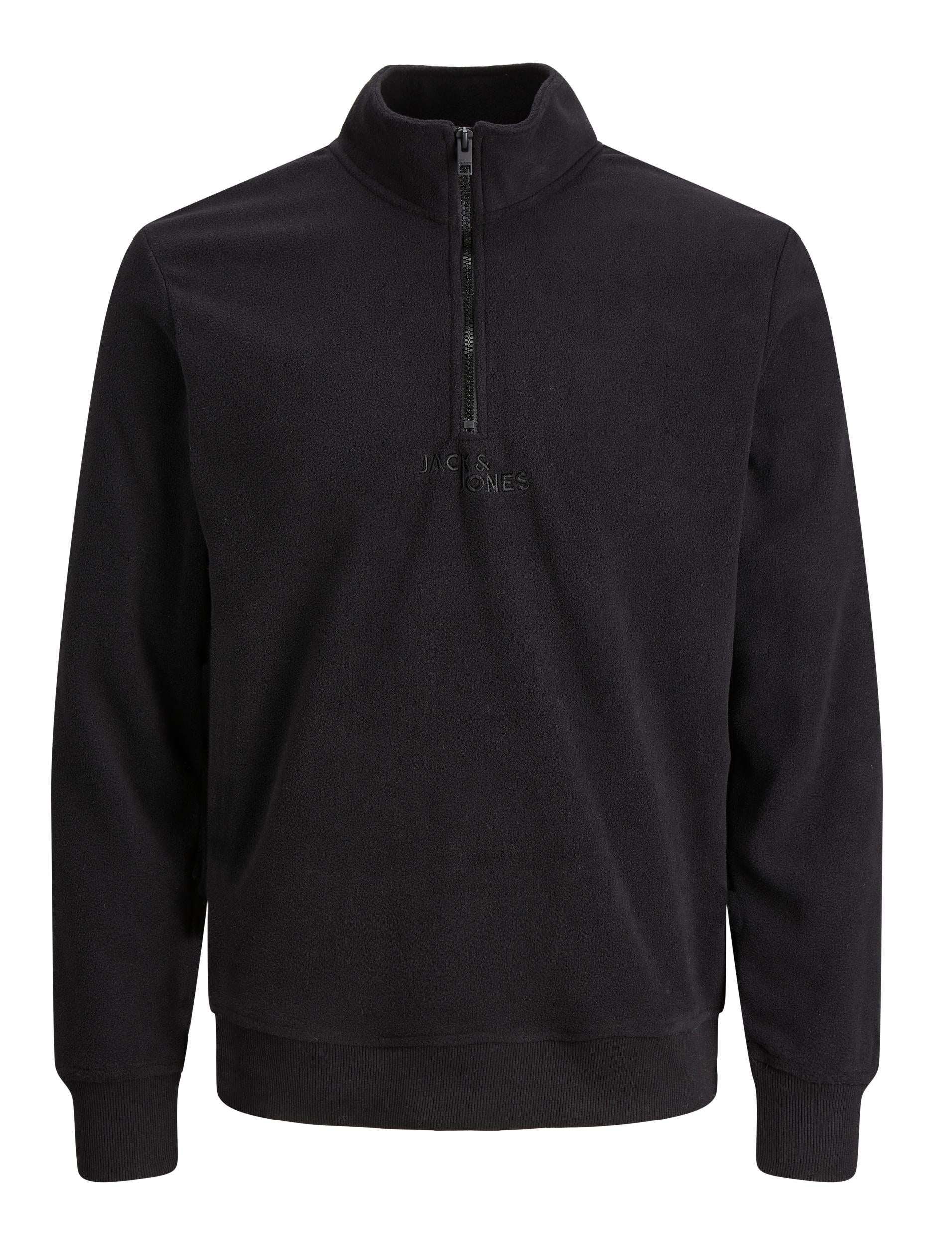 Boy's Friday Sweat High Neck-Black-Front View