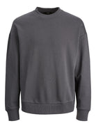 JACK JONES PREMIUM Kam Sweat Crew Neck Stormy Sea flat front view