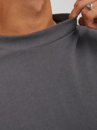 JACK JONES PREMIUM Kam Sweat Crew Neck Ebony side view
