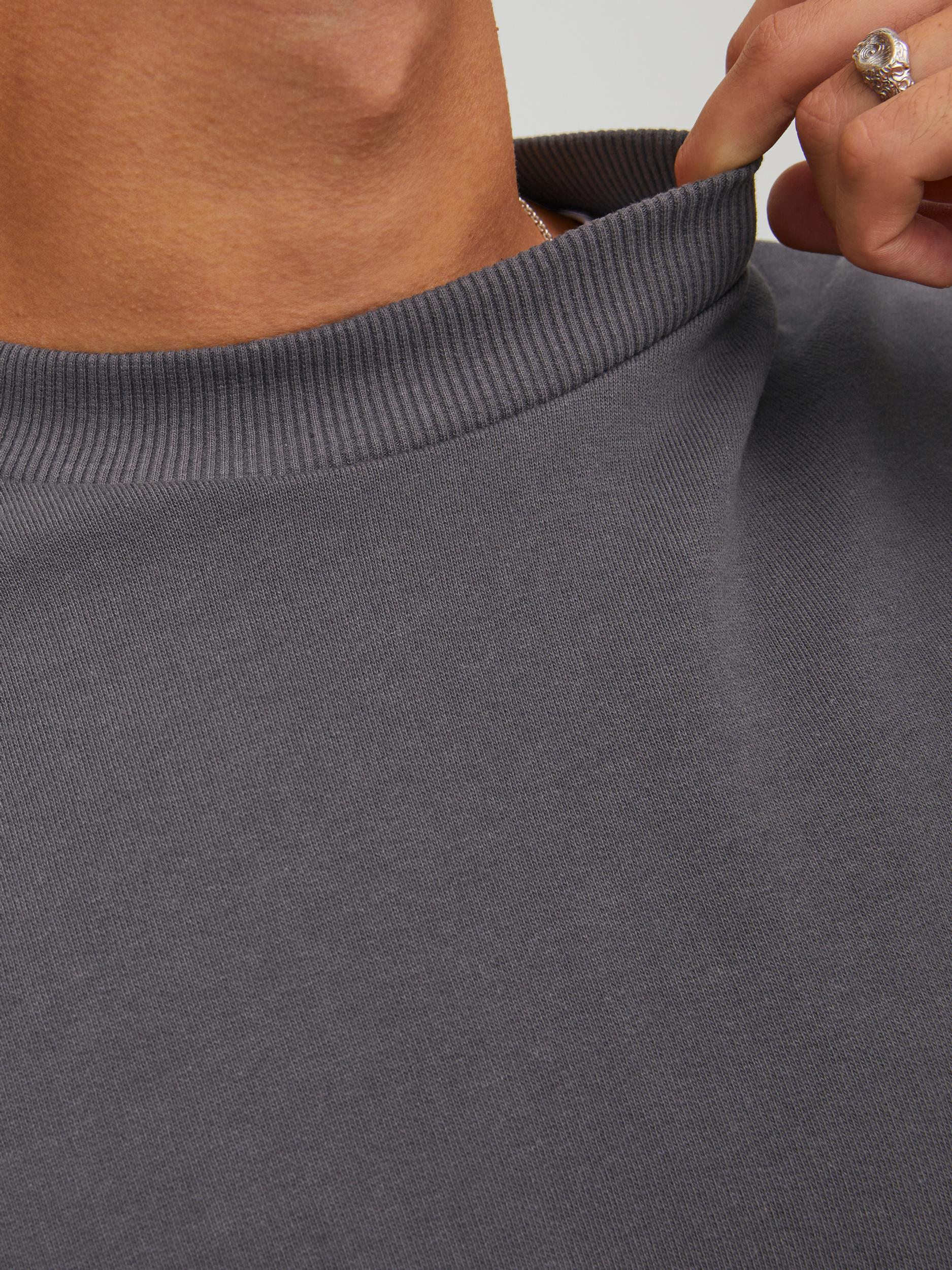 JACK JONES PREMIUM Kam Sweat Crew Neck Ebony side view
