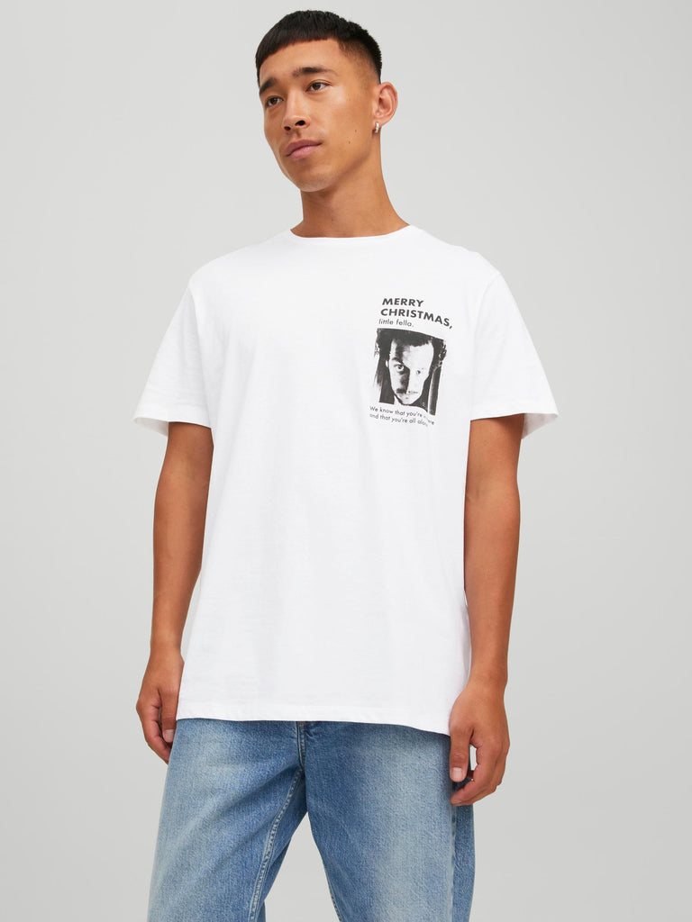 Home Bright White Tee Short Sleeve Crew Neck Spirit Clothing