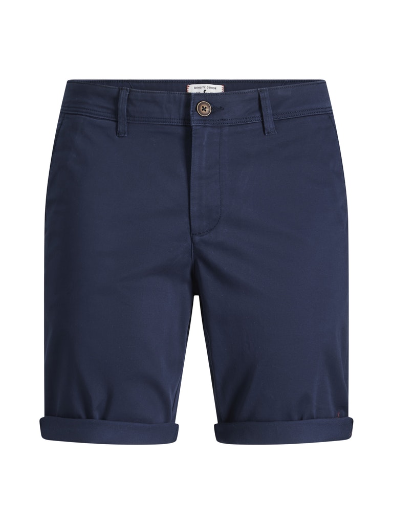 Bowie Solid Navy Mens Shorts-Front view