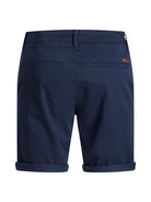 JACK & JONES Bowie Solid Navy Shorts Navy Blazer back view