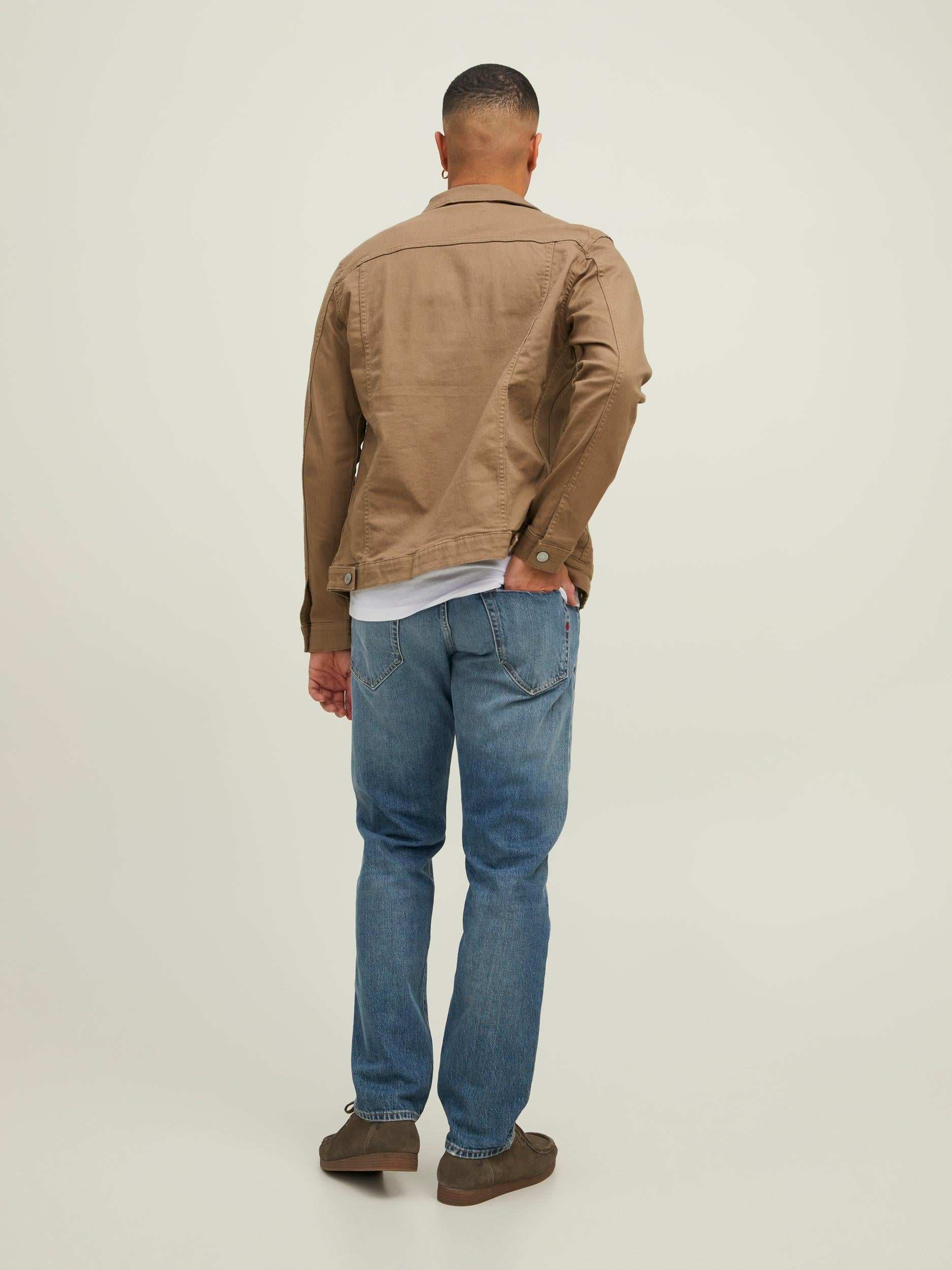 Men's Talvin Denim Jacket/Sepia Tint-Model Back View