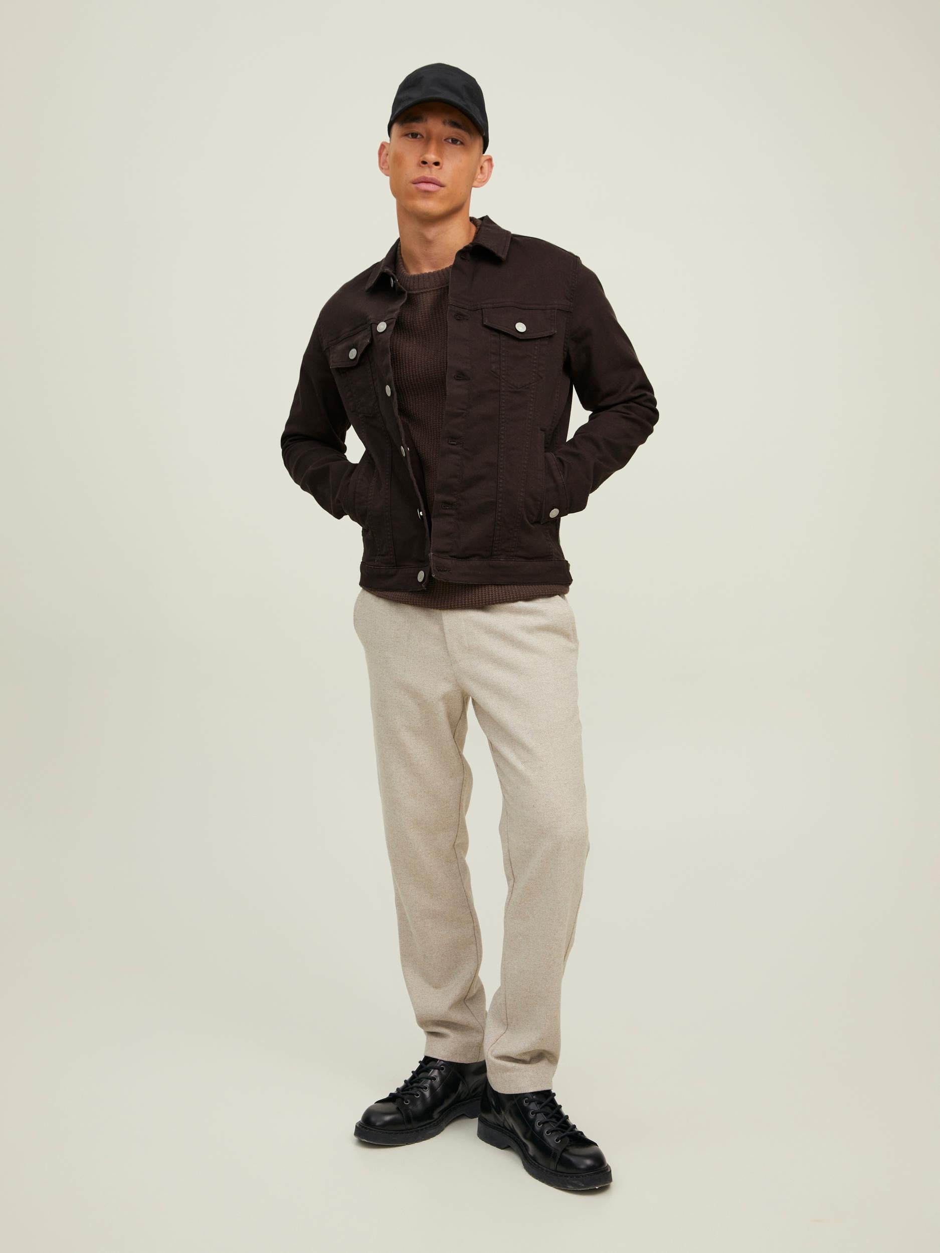 Men's Talvin Denim Jacket/Mulch-Model Front View