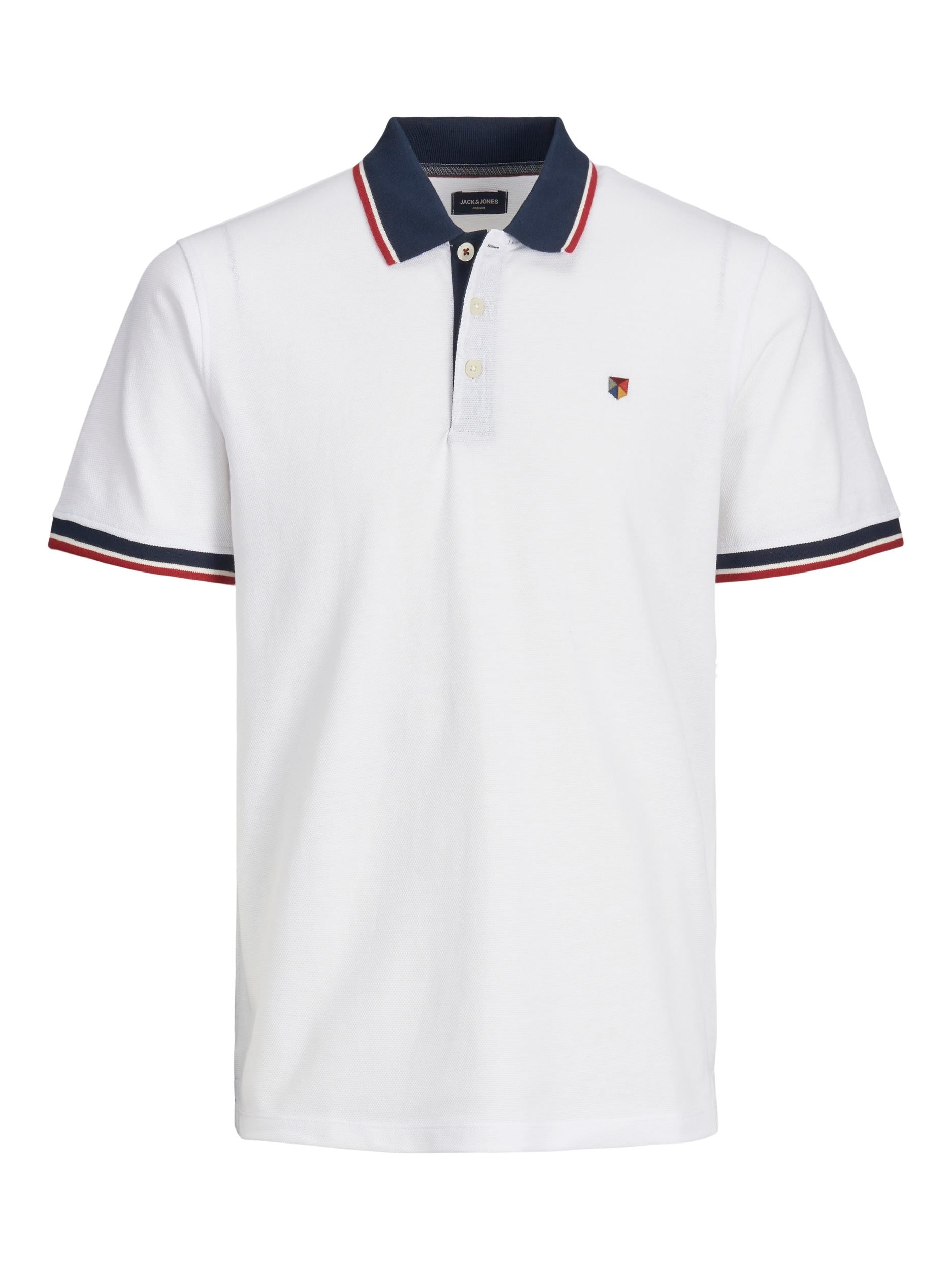 Bluwin Short Sleeve Cloud Dancer Polo-Front view