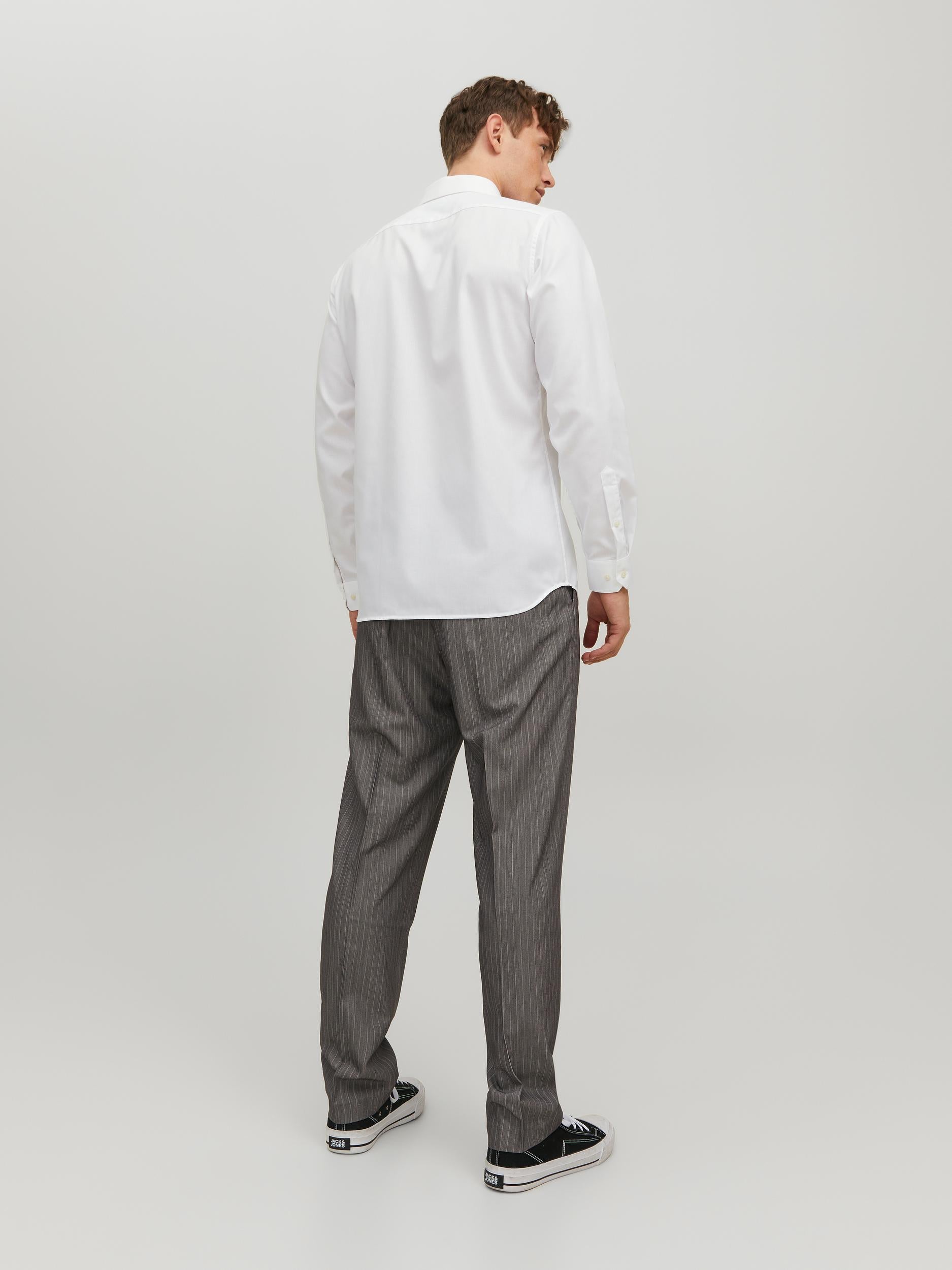 JACK JONES PREMIUM Parker White Shirt White back view