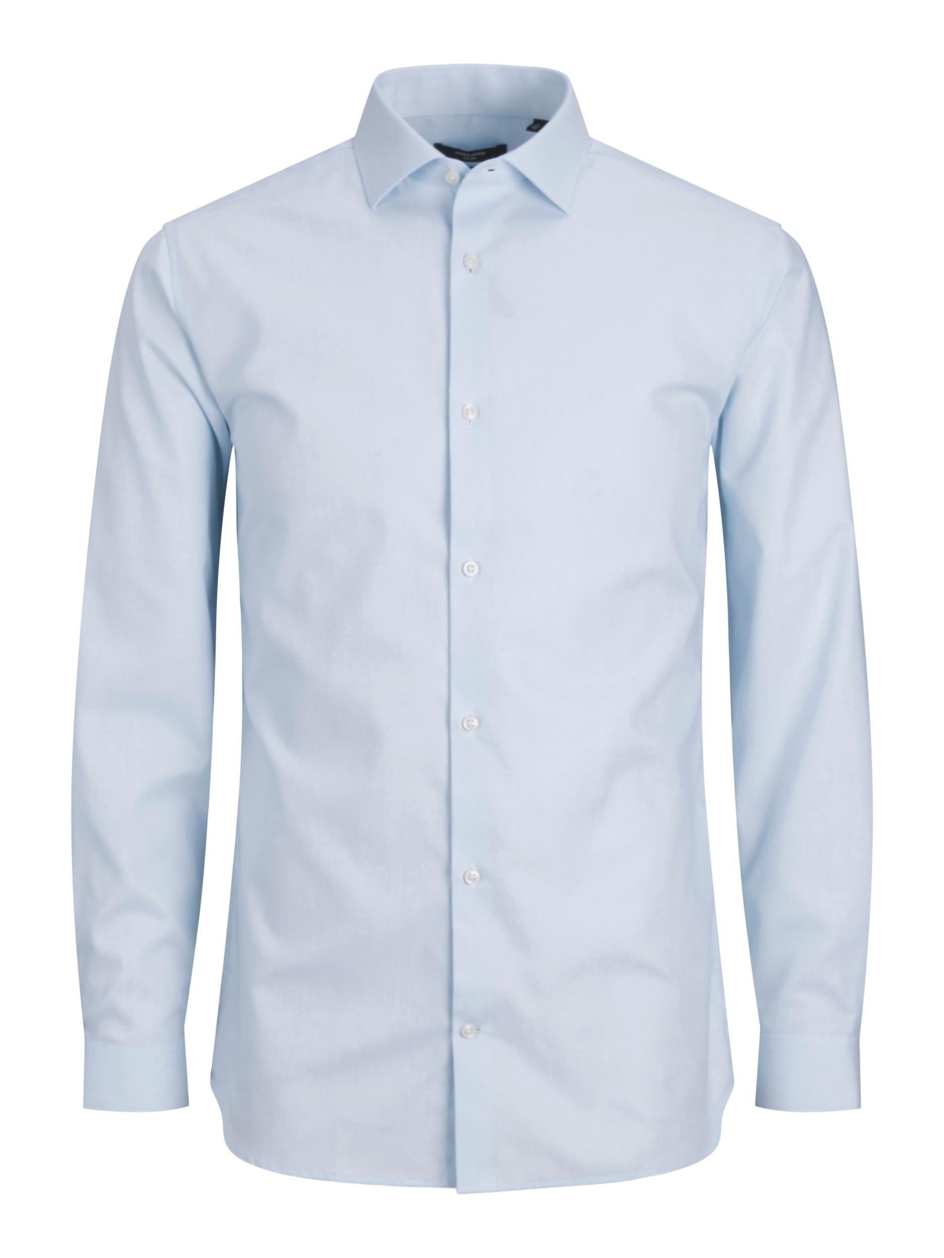 Men's Parker Cashmere Blue Shirt-Ghost Front View