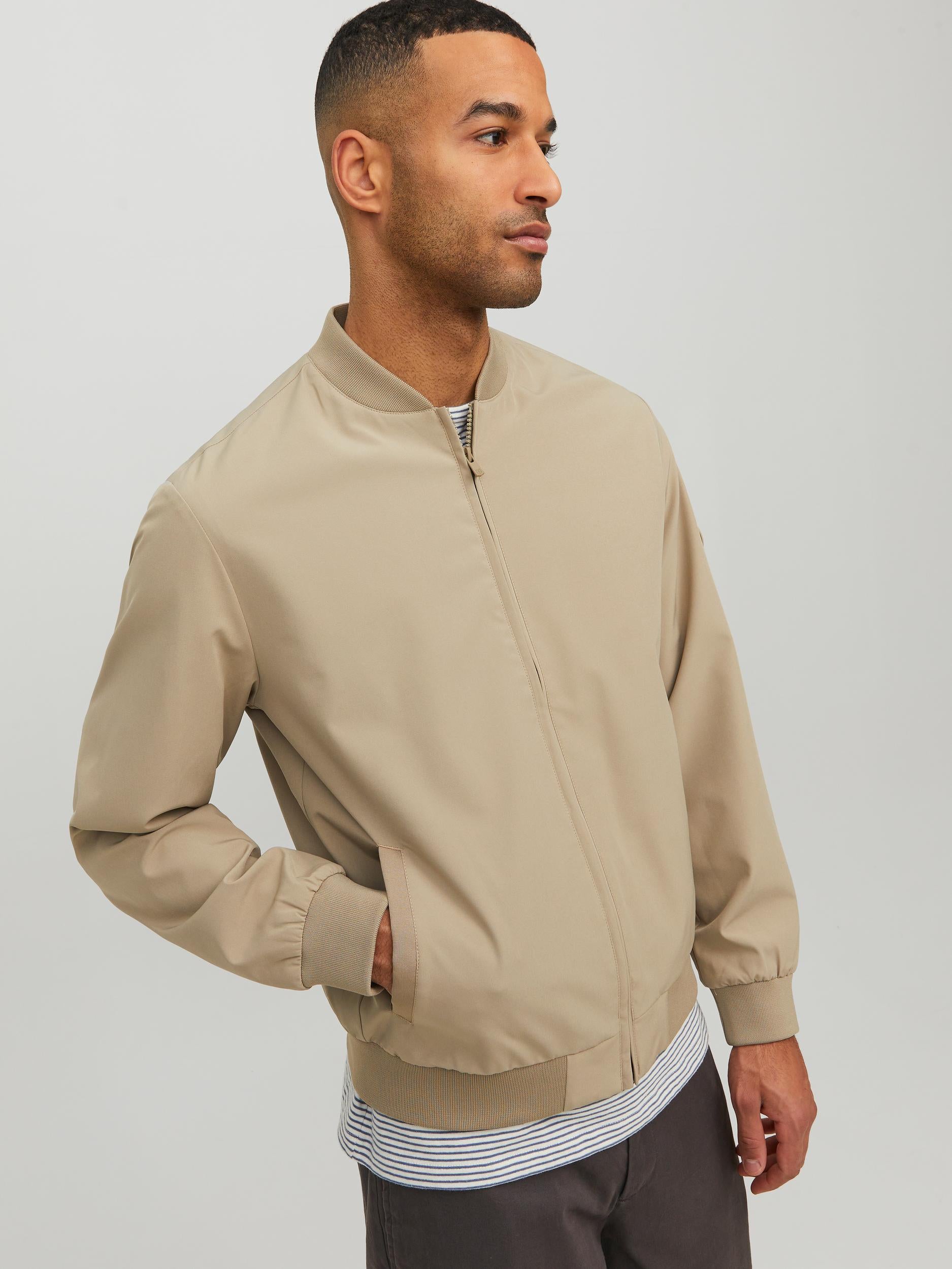 JACK JONES PREMIUM Carlton Bomber Jacket Winter Twig Winter Twig detail view