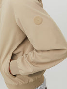 JACK JONES PREMIUM Carlton Bomber Jacket Winter Twig Winter Twig flat front view