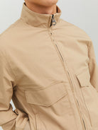 JACK JONES PREMIUM Reem Bomber Jacket White Pepper White Pepper side view