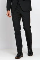 BENETTI James Black Tapered Trousers BLACK front view