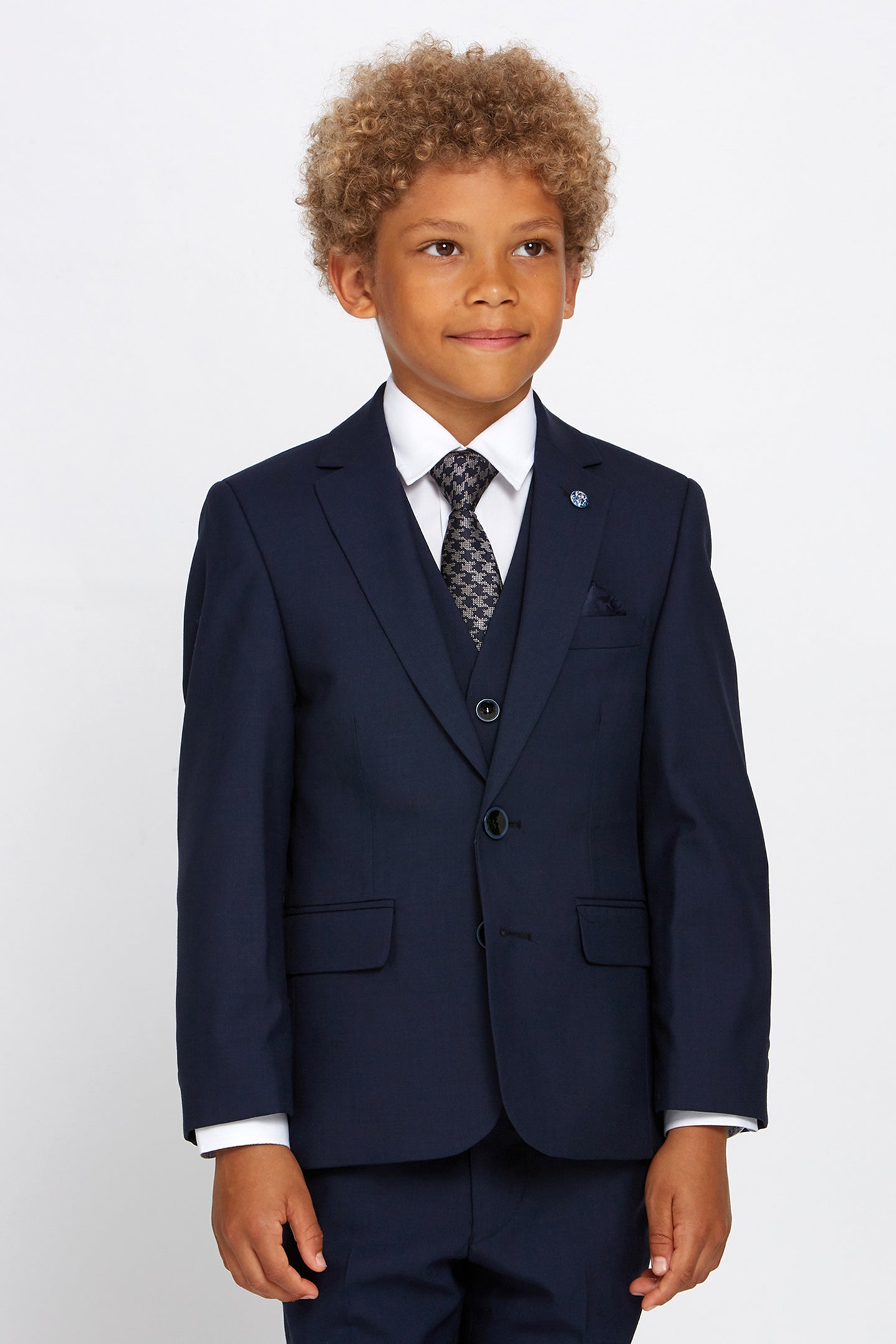 Benetti Boyswear James Boy Navy Jacket NAVY front view