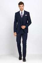 BENETTI James Navy Comfort Fit Jacket Navy front view