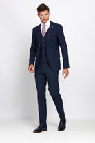 REGENCY BENETTI Jonny Navy Tapered Jacket Navy model front view