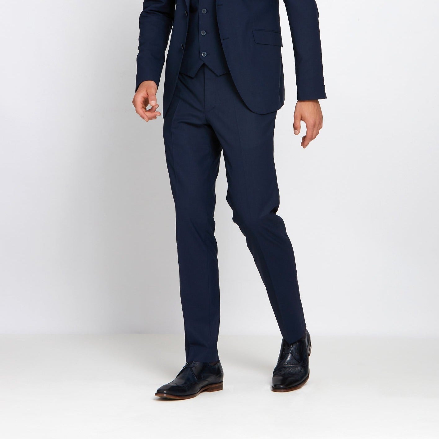 REGENCY BENETTI Jonny Navy Comfort Fit Trousers NAVY front view