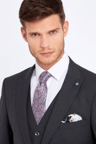 REGENCY BENETTI Jonny Charcoal Tapered Jacket Charcoal model front view