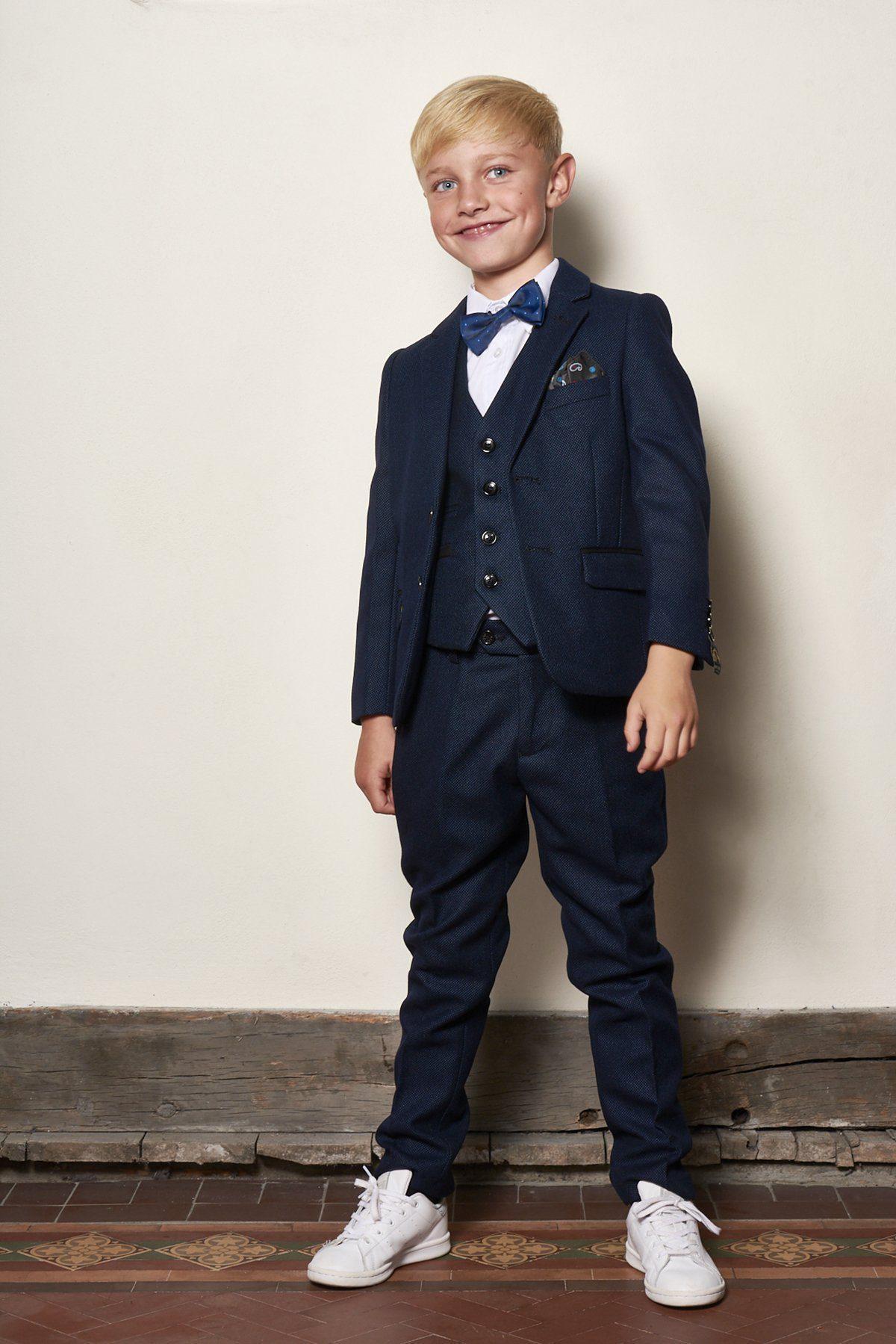 Marc Darcy Boyswear Callum Boy Three Piece Navy Suit NAVY detail view