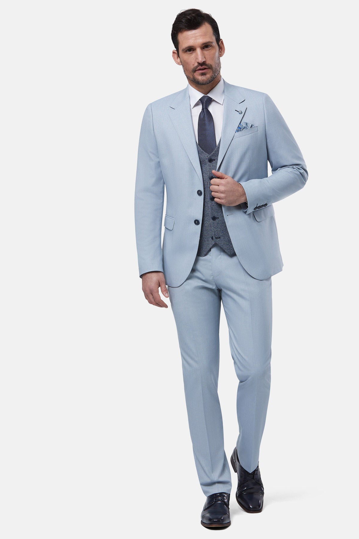 BENETTI London Ice 3 Piece Suit ICE front view