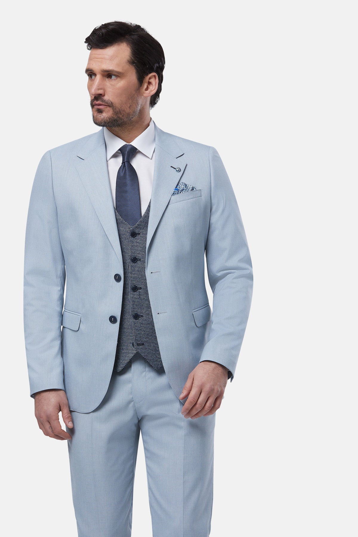 BENETTI London Ice 3 Piece Suit ICE model front view