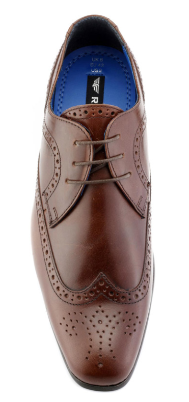 REDTAPE Louth Brouge Shoe by Redtape TAN model front view