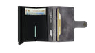SECRID Secrid Vintage Grey/Black Miniwallet Grey/Black model front view