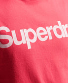 SUPERDRY Core logo Active Pink T-Shirt Active Pink model front view