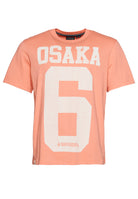 SUPERDRY Code Classic Osaka Fusion Coral tee Fusion Coral front view