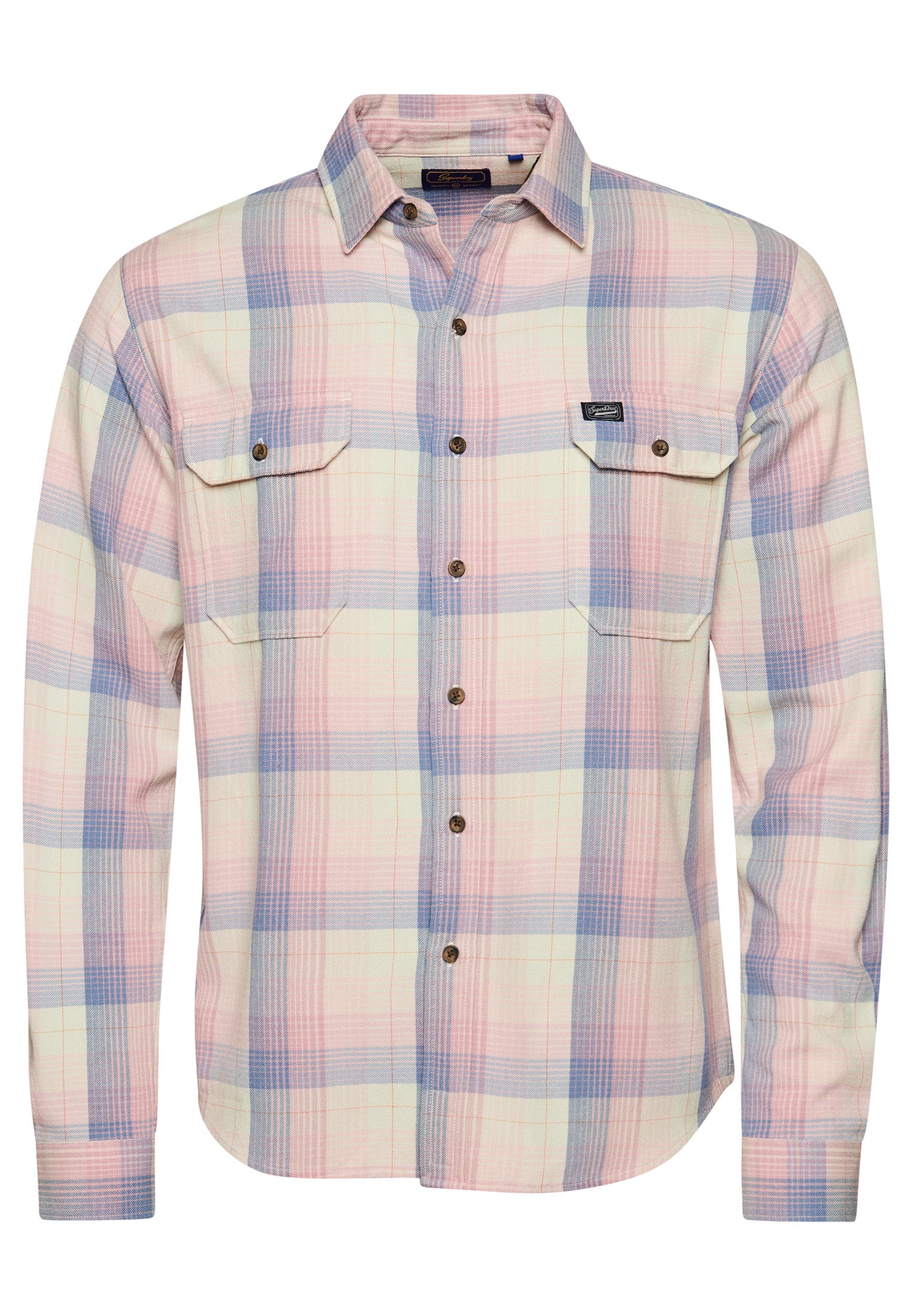 Vintage Flannel Pink Twill Check Shirt