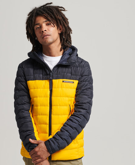 SUPERDRY Expedition Radar Quilted Mix Volt Fuji Jacket Volt model front view