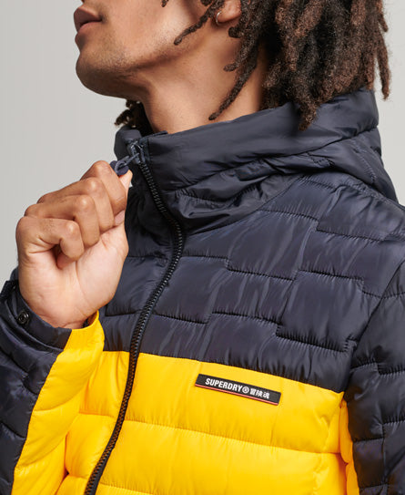 SUPERDRY Expedition Radar Quilted Mix Volt Fuji Jacket Volt side view