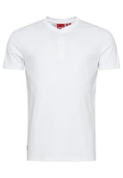 SUPERDRY Vintage Logo Emb Short Sleeve Henley Optic Optic front view