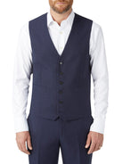 Skopes Harcourt Navy Tapered Waistcoat Navy front view