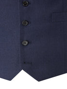 Skopes Harcourt Navy Tapered Waistcoat Navy back view